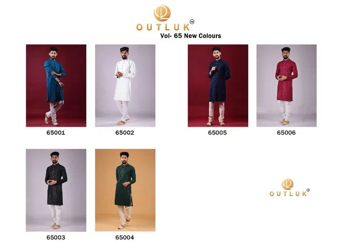 Outluk Vol 65 Wedding Wear Wholesale Kurta Pajama